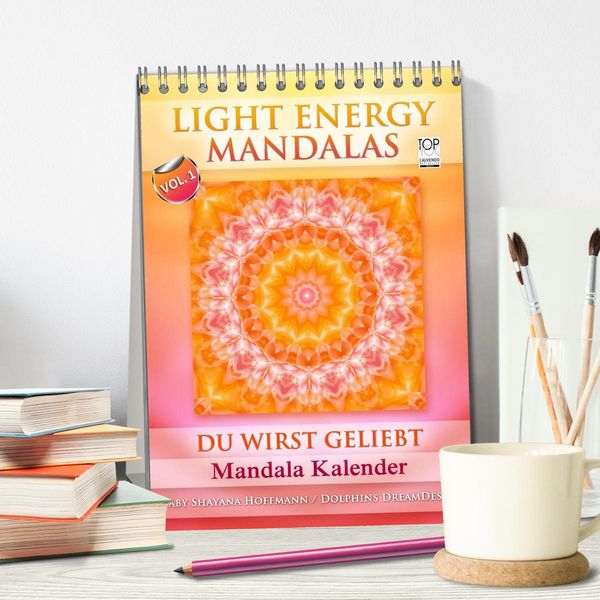 Produktbild: Light Energy Mandalas - Kalender - Vol. 1 (Tischkalender 2026 DIN A5 hoch), CALVENDO Monatskalender