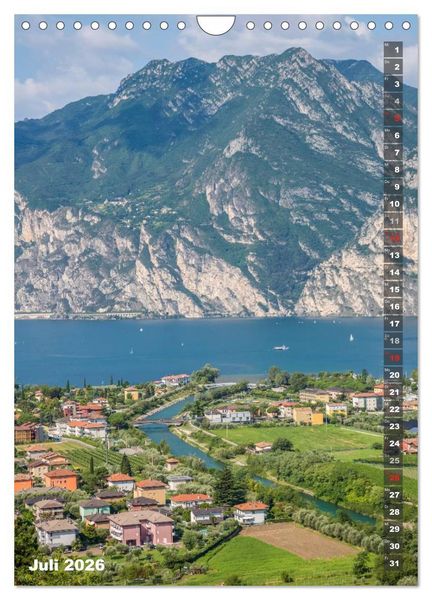 Produktbild: IDYLLISCHER GARDASEE Riva del Garda und Torbole (Wandkalender 2026 DIN A4 hoch), CALVENDO Monatskalender
