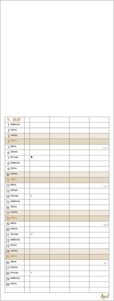 Produktbild: Foto-Malen-Basteln Familientimer gold 2027
