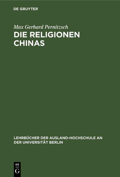Produktbild: Die Religionen Chinas