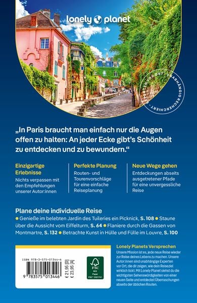 Produktbild: LONELY PLANET Reisef&uuml;hrer Paris