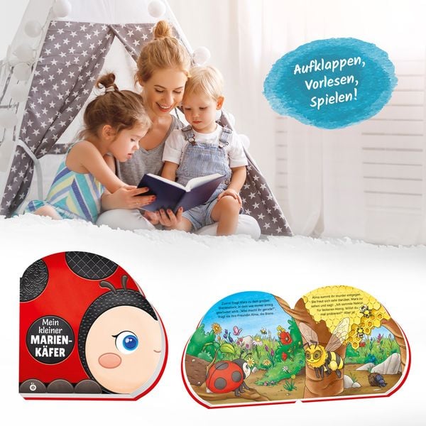 Produktbild: Tr&ouml;tsch Pappenbuch Rasselbuch Mein kleiner Marienk&auml;fer