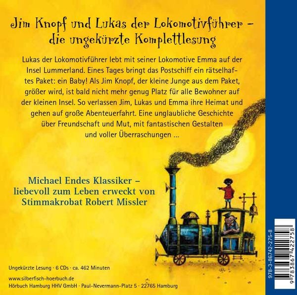 Produktbild: Jim Knopf: Jim Knopf und Lukas der Lokomotivführer - Die Komplettlesung
