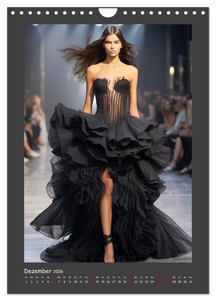 Produktbild: Fashion Show. Zeitlose Haute Coutour (Wandkalender 2026 DIN A4 hoch), CALVENDO Monatskalender