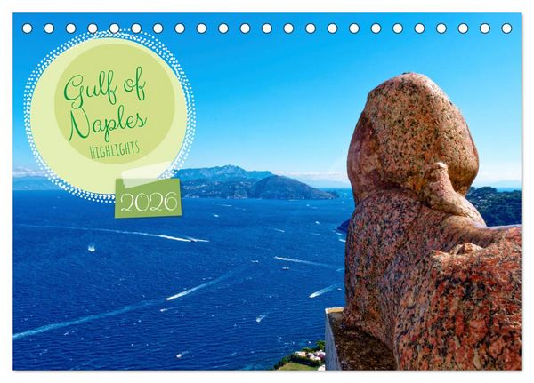 Produktbild: Gulf of Naples - Highlights (Desk Calendar 2026 DIN A5 landscape), CALVENDO 12 Month DeskCalendar