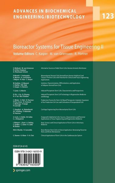 Produktbild: Bioreactor Systems for Tissue Engineering II