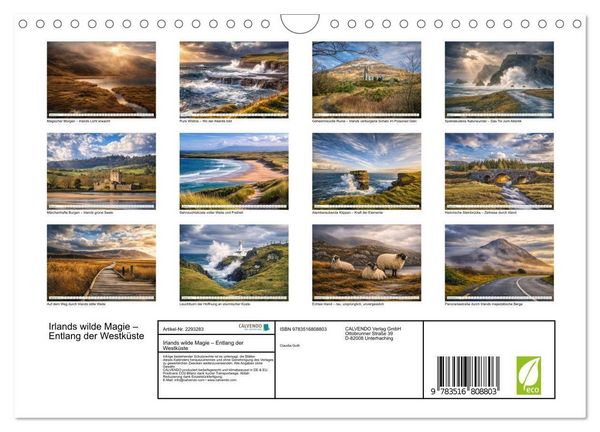Produktbild: Irlands wilde Magie &ndash; Entlang der Westk&uuml;ste (Wandkalender 2027 DIN A4 quer), CALVENDO Monatskalender