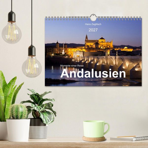 Produktbild: Momente einer Reise - Andalusien (Wandkalender 2027 DIN A4 quer), CALVENDO Monatskalender