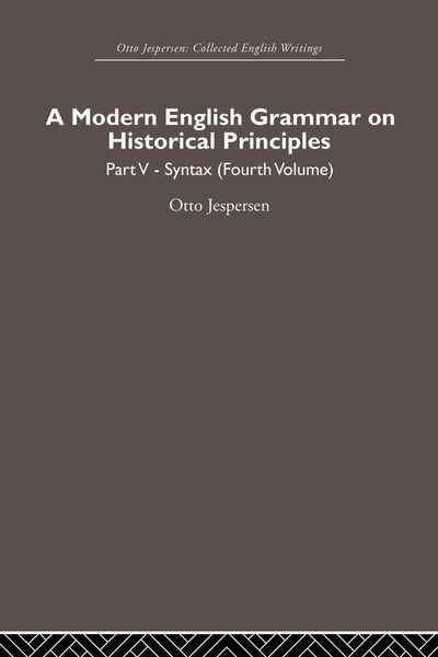 Produktbild: A Modern English Grammar on Historical Principles