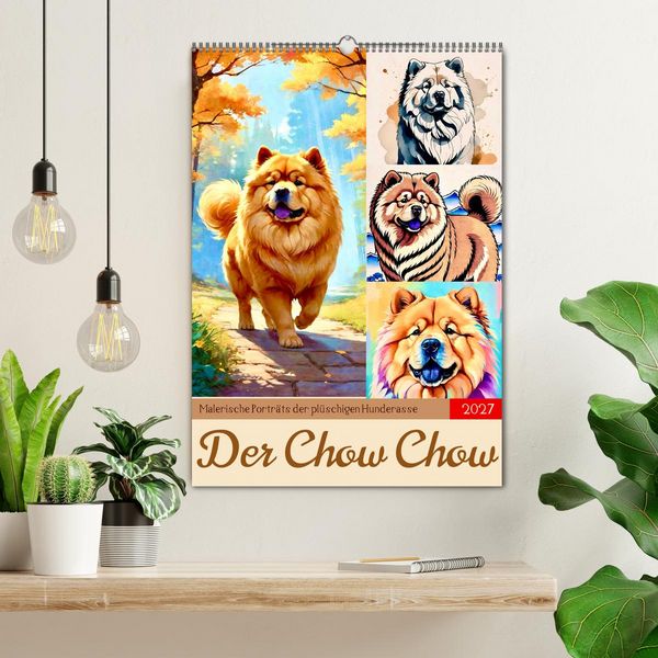 Produktbild: Der Chow Chow (Wandkalender 2027 DIN A2 hoch), CALVENDO Monatskalender