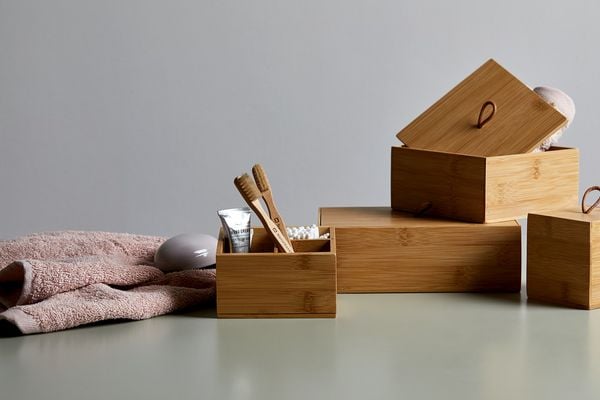 Produktbild: Bambus Organizer Mod. Terra 3 F&auml;cher, 2er Set, vielseitig einsetzbar