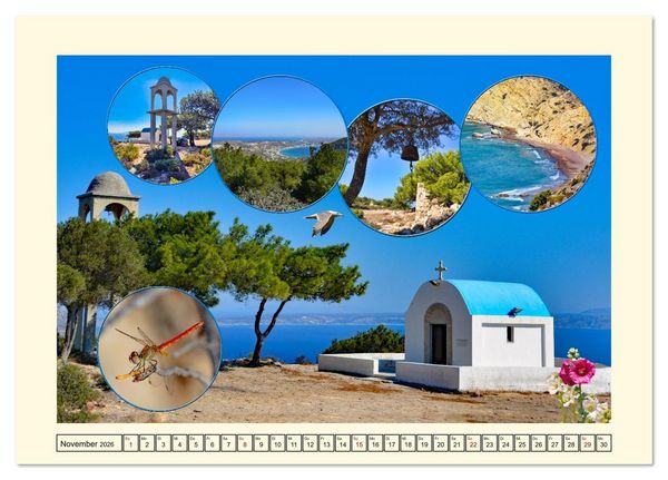 Produktbild: Natur und Kultur der Insel Kos (Tischkalender 2026 DIN A5 quer), CALVENDO Monatskalender