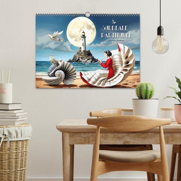 Produktbild: Surreale Partituren (Wandkalender 2026 DIN A3 quer), CALVENDO Monatskalender