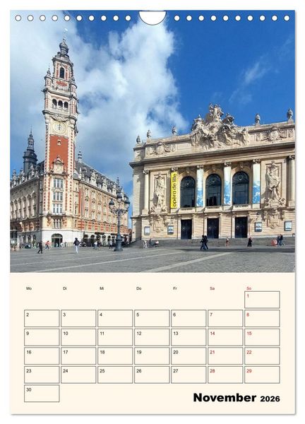 Produktbild: Lille - Lebendige Metropole (Wandkalender 2026 DIN A4 hoch), CALVENDO Monatskalender