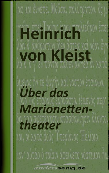 Produktbild: &Uuml;ber das Marionettentheater