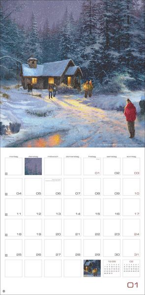 Produktbild: Thomas Kinkade: Land of Light Broschurkalender 2027