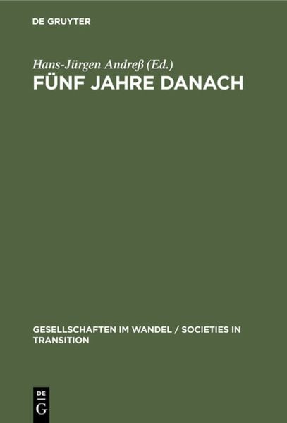 Produktbild: F&uuml;nf Jahre danach