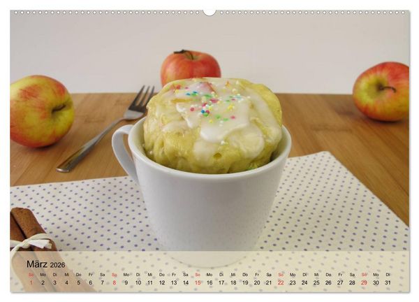 Produktbild: Mug Cakes, Minigugel, Tartelettes und andere kleine Kuchen (hochwertiger Premium Wandkalender 2026 DIN A2 quer), Kunstdruck in Hochglanz