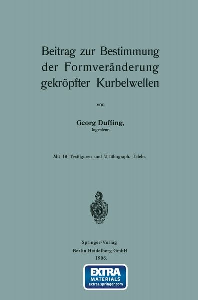 Produktbild: Beitrag zur Bestimmung der Formver&auml;nderung gekr&ouml;pfter Kurbelwellen