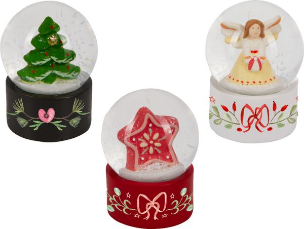 Produktbild: XS-Glas-Schneekugel - Festliche Weihnachten, sort.i.D.