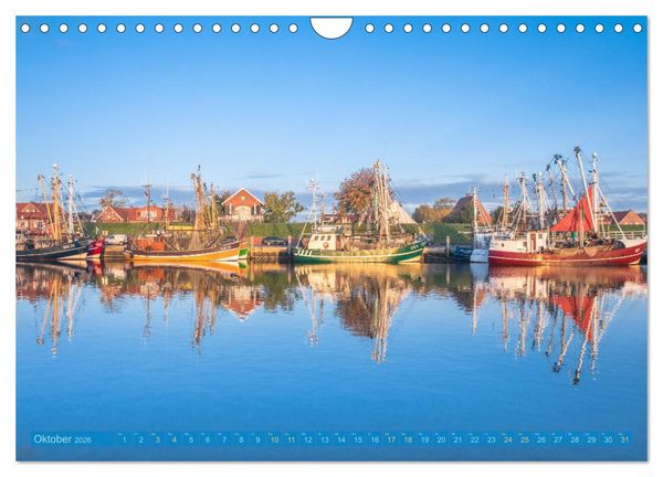 Produktbild: Greetsiel in Ostfriesland (Wandkalender 2026 DIN A4 quer), CALVENDO Monatskalender