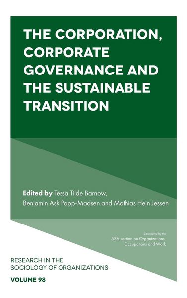 Produktbild: Corporation, Corporate Governance and the Sustainable Transition