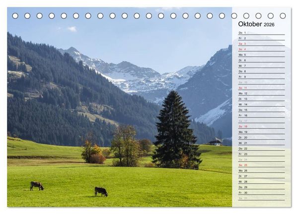Produktbild: Oberallg&auml;uer Landschaft (Tischkalender 2026 DIN A5 quer), CALVENDO Monatskalender