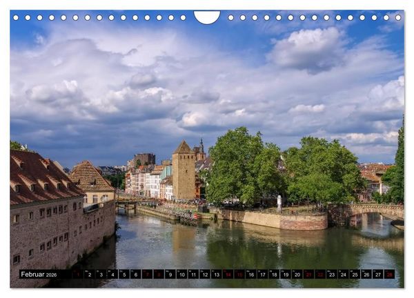 Produktbild: Stra&szlig;burg - Im Herzen Europas (Wandkalender 2026 DIN A4 quer), CALVENDO Monatskalender