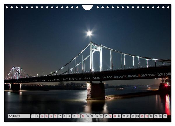 Produktbild: Es wird Nacht in Duisburg (Wandkalender 2026 DIN A4 quer), CALVENDO Monatskalender