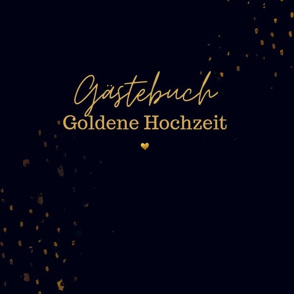 Produktbild: G&auml;stebuch Goldene Hochzeit- G&auml;stebuch Blanko