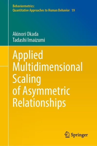 Produktbild: Applied Multidimensional Scaling of Asymmetric Relationships