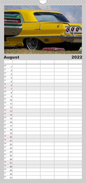 Produktbild: The art of mobility - Auto-Tr&auml;ume in Chrom - Familienplaner hoch (Wandkalender 2022 , 21 cm x 45 cm, hoch)