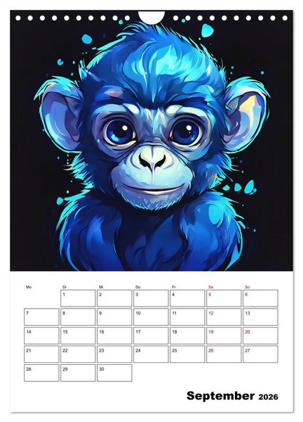 Produktbild: Tierisches Horoskop (Wandkalender 2026 DIN A4 hoch), CALVENDO Monatskalender