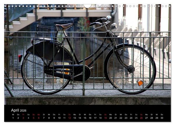Produktbild: Mit dem Fahrrad durch 2026 (Wandkalender 2026 DIN A3 quer), CALVENDO Monatskalender