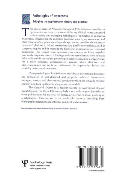 Produktbild: Pathologies of Awareness