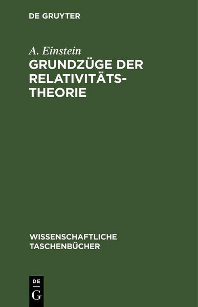 Produktbild: Grundz&uuml;ge der Relativit&auml;tstheorie