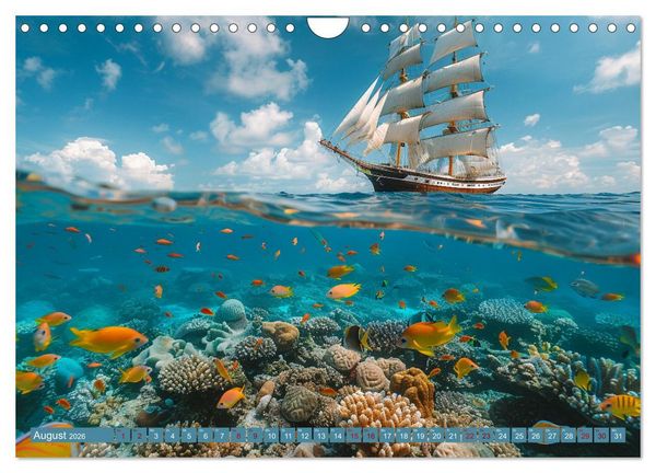 Produktbild: Mit den Tr&auml;umen segeln (Wandkalender 2026 DIN A4 quer), CALVENDO Monatskalender