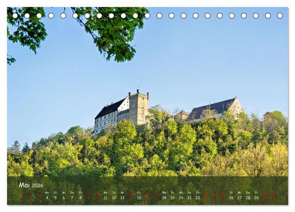 Produktbild: Festungen und Schl&ouml;sser auf der Schw&auml;bischen Alb (Tischkalender 2026 DIN A5 quer), CALVENDO Monatskalender