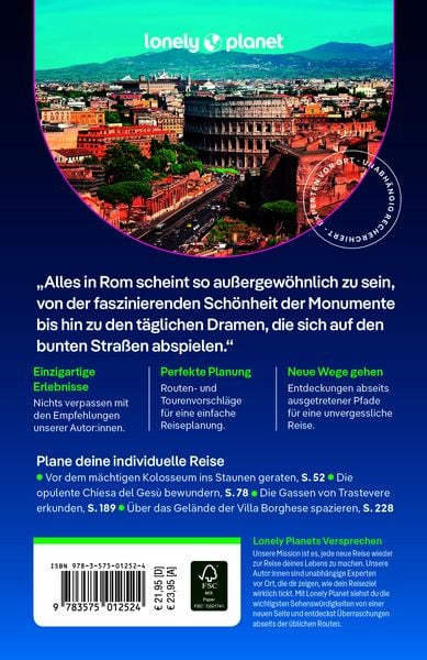 Produktbild: LONELY PLANET Reisef&uuml;hrer Rom