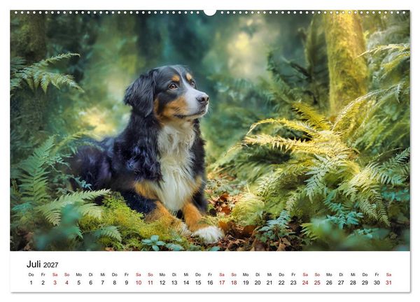Produktbild: Stolz und Sanftmut - Berner Sennenhunde (Wandkalender 2027 DIN A2 quer), CALVENDO Monatskalender