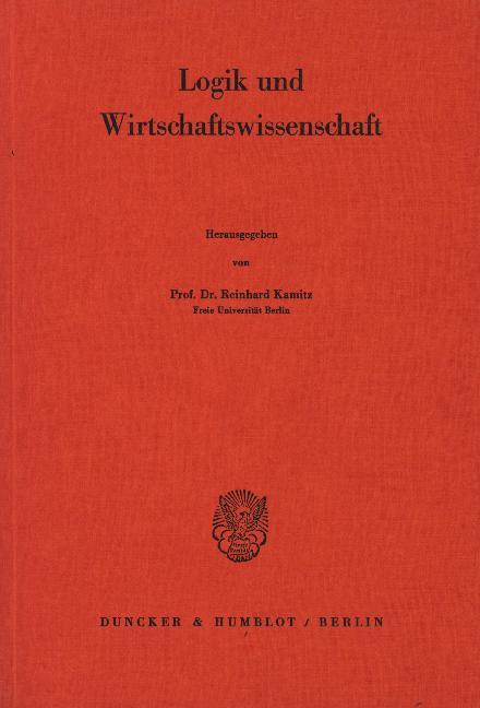 Produktbild: Logik und Wirtschaftswissenschaft.