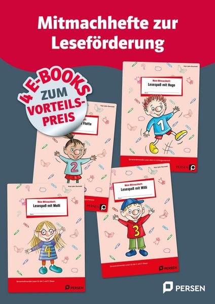 Produktbild: Vierfachband Mitmachhefte zur Lesef&ouml;rderung