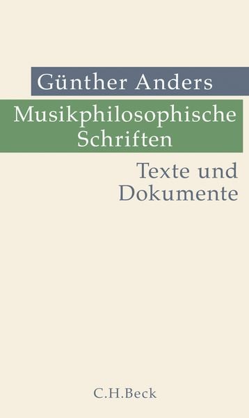 Produktbild: Musikphilosophische Schriften