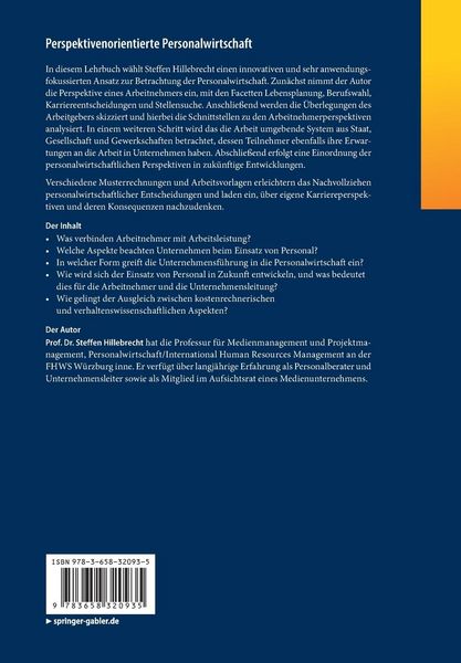 Produktbild: Perspektivenorientierte Personalwirtschaft