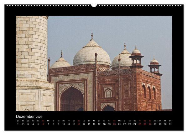 Produktbild: Taj Mahal (Wandkalender 2026 DIN A2 quer), CALVENDO Monatskalender