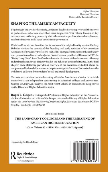 Produktbild: Shaping the American Faculty