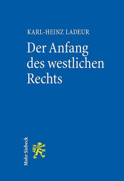 Produktbild: Der Anfang des westlichen Rechts