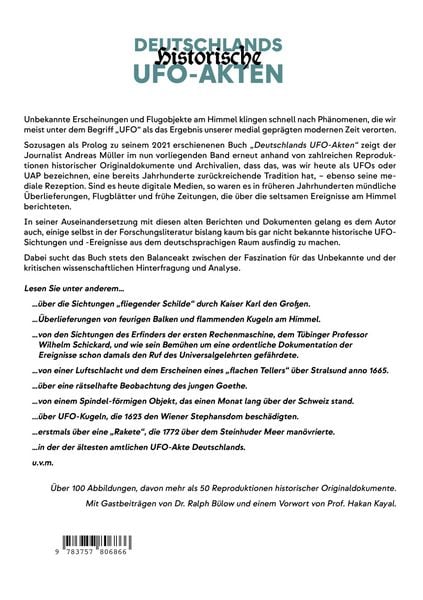 Produktbild: Deutschlands historische UFO-Akten