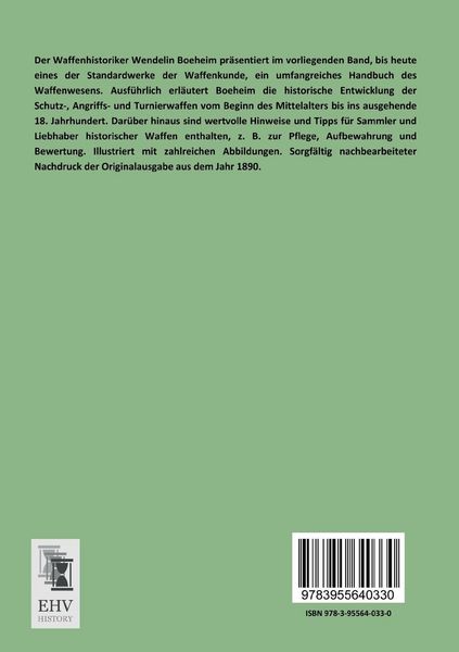 Produktbild: Handbuch der Waffenkunde