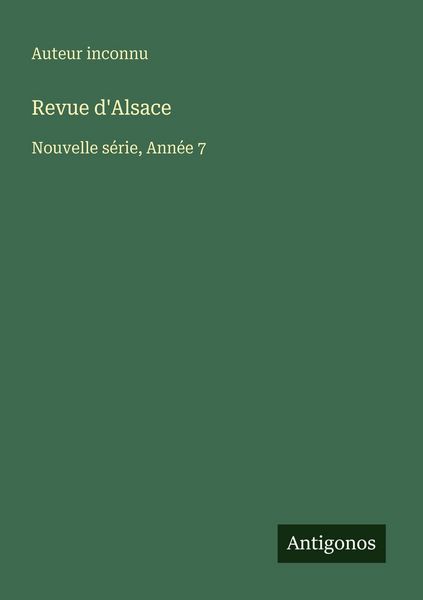 Produktbild: Revue d'Alsace